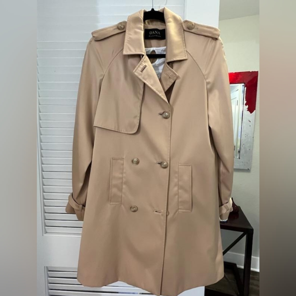 Dana Buchman modern trench coat